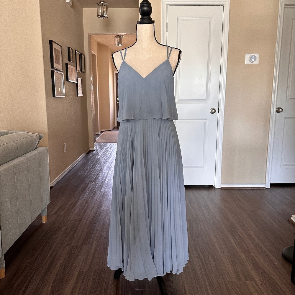 JJs House Bridesmaid Dress Size 10 Dusty Blue